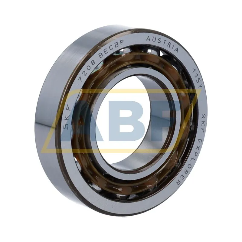 Подшипник шариковый радиально-упорный однорядный 7208BECBP SKF 360