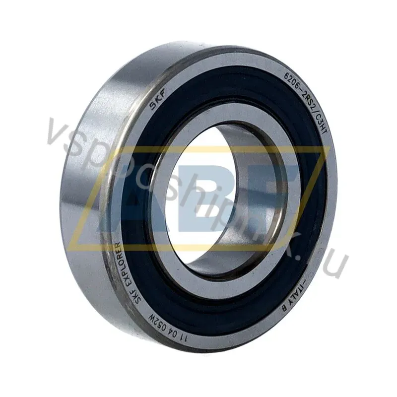 Подшипник шариковый радиальный однорядный 6206-2RS2/C3HT SKF 360