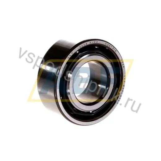 Радиально-упорный шариковый подшипник двухрядный 3206A/C3 SKF