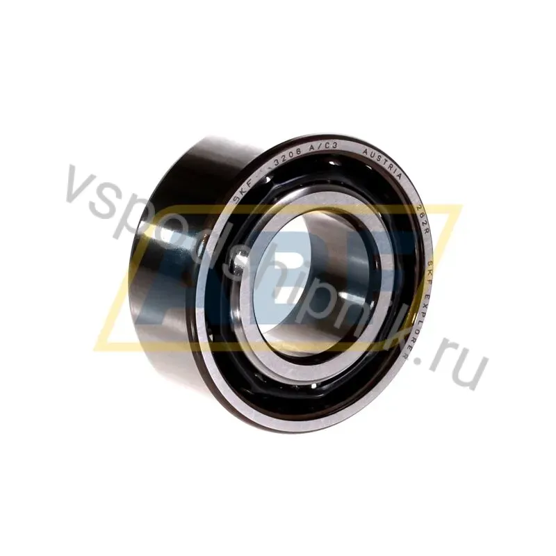 Радиально-упорный шариковый подшипник двухрядный 3206A/C3 SKF 360