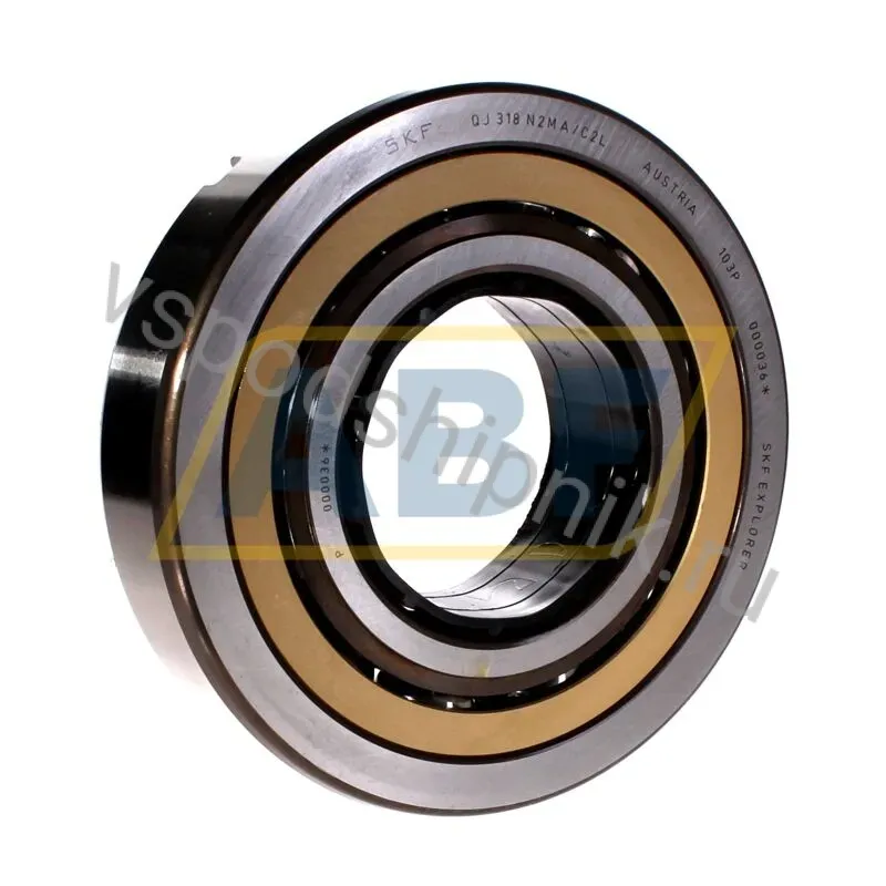 Четырёхточечный шариковый подшипник QJ318N2MA/C2L SKF 360