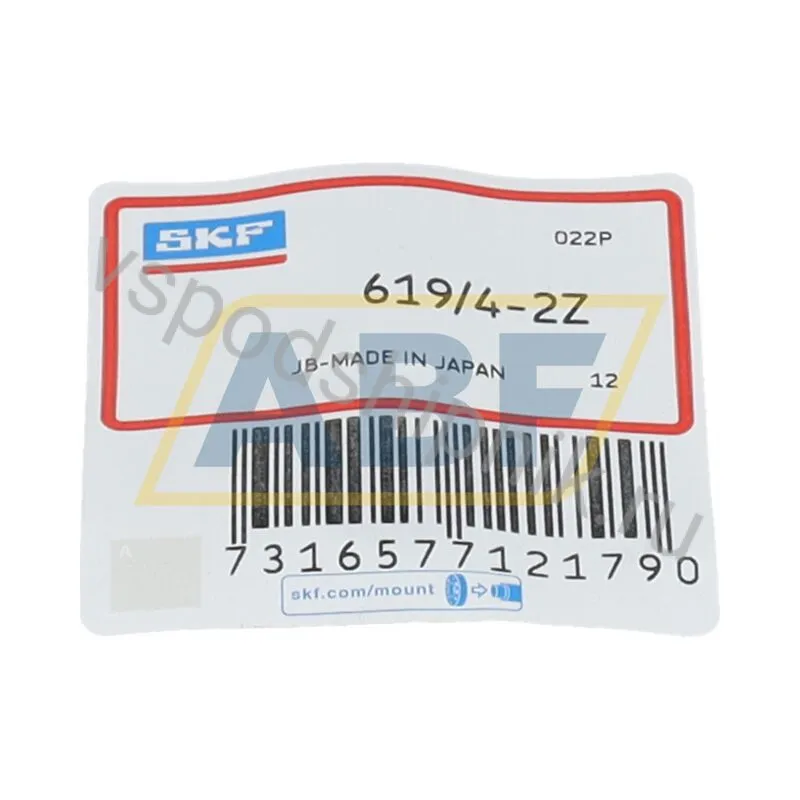 Миниатюрный шариковый подшипник 619/4-2Z SKF 360