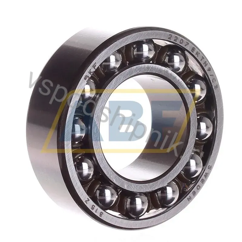 Самоустанавливающийся шариковый подшипник двухрядный 2207EKTN9/C3 SKF 360
