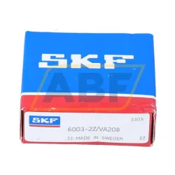 Подшипник шариковый радиальный однорядный 6003-2Z/VA208 SKF