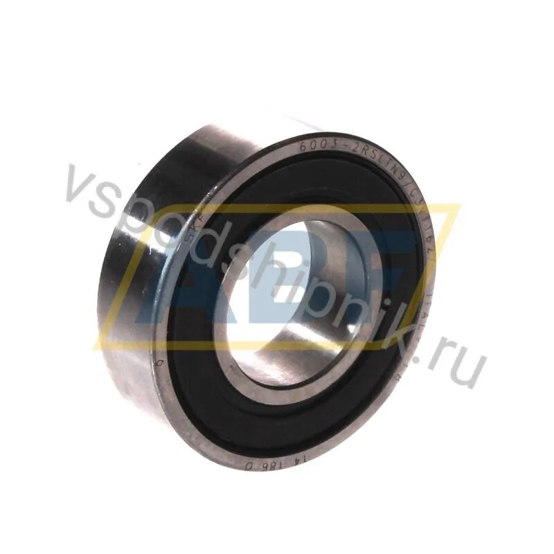 Подшипник шариковый радиальный однорядный 6003-2RSLTN9/C3VT162 SKF 360