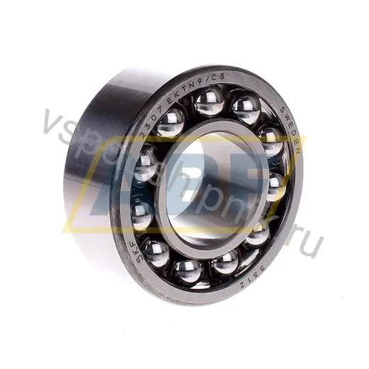 Самоустанавливающийся шариковый подшипник двухрядный 2307EKTN9/C3 SKF