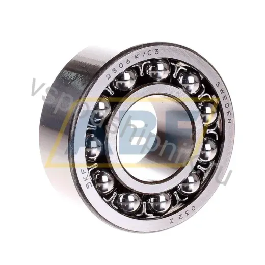 Самоустанавливающийся шариковый подшипник двухрядный 2306K/C3 SKF