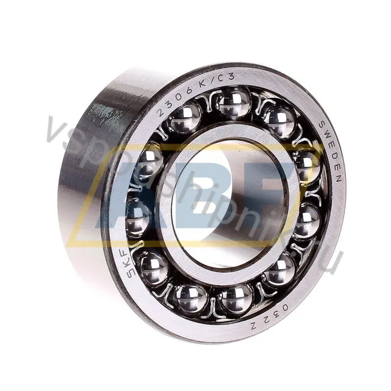 Самоустанавливающийся шариковый подшипник двухрядный 2306K/C3 SKF 360