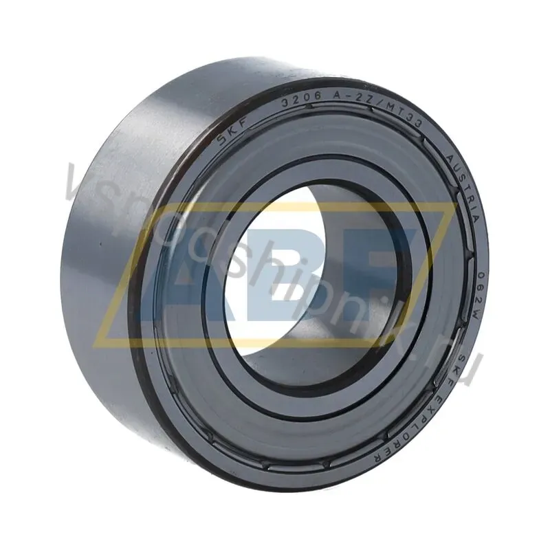 Радиально-упорный шариковый подшипник двухрядный 3206A-2Z/MT33 SKF 360
