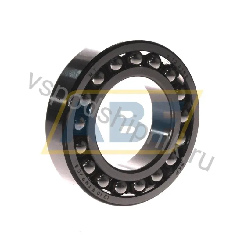 Самоустанавливающийся шариковый подшипник двухрядный 1210ETN9/C3 SKF 360