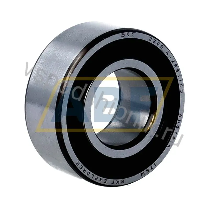 Радиально-упорный шариковый подшипник двухрядный 3205A-2RS1/C3 SKF 360