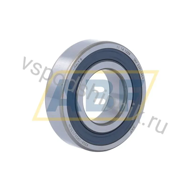 Подшипник шариковый радиальный однорядный 6206-2RS2/C3GJN SKF 360