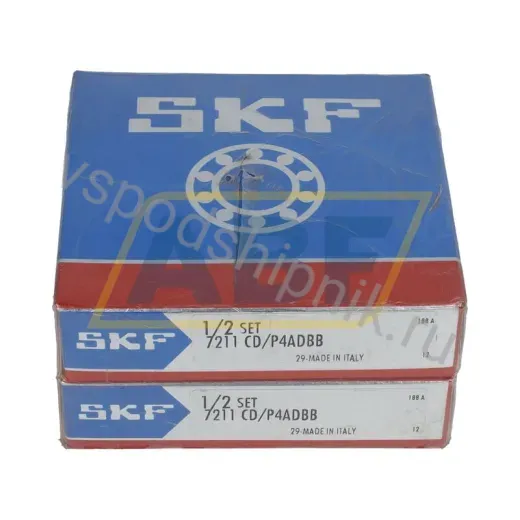 Подшипник шариковый радиально-упорный однорядный 7211CD/P4ADBB SKF 55×100×42 мм