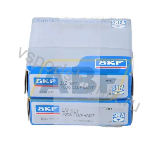 Подшипник шариковый радиально-упорный однорядный 7006CD/P4ADT SKF