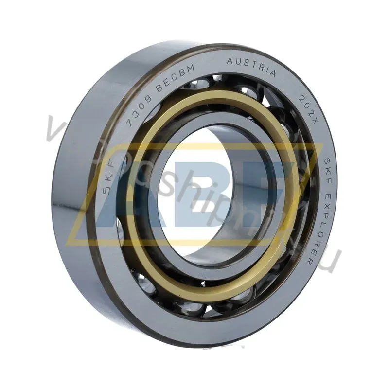 Подшипник шариковый радиально-упорный однорядный 7309BECBM SKF 360