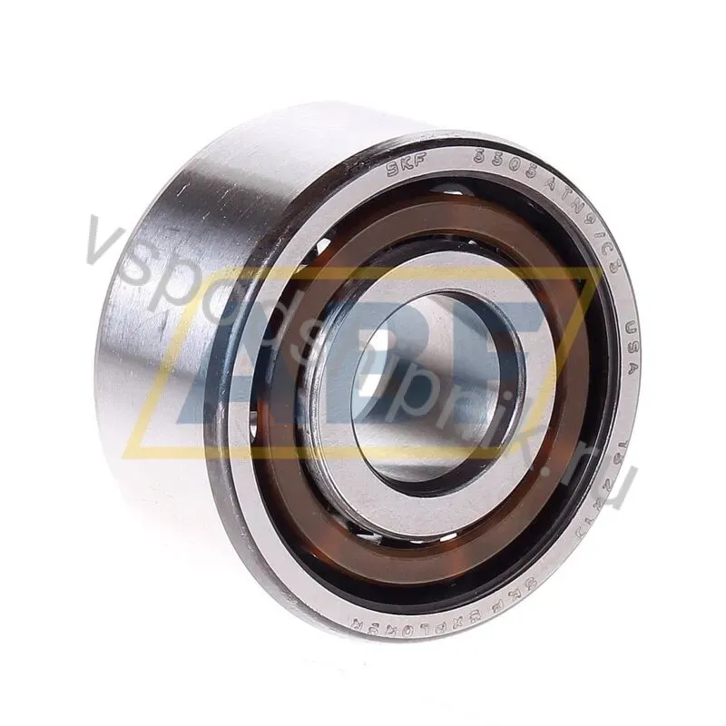 Радиально-упорный шариковый подшипник двухрядный 3303ATN9/C3 SKF 360