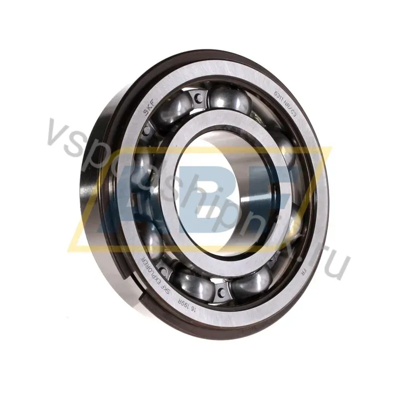 Подшипник шариковый радиальный однорядный 6311NR/C3 SKF 360