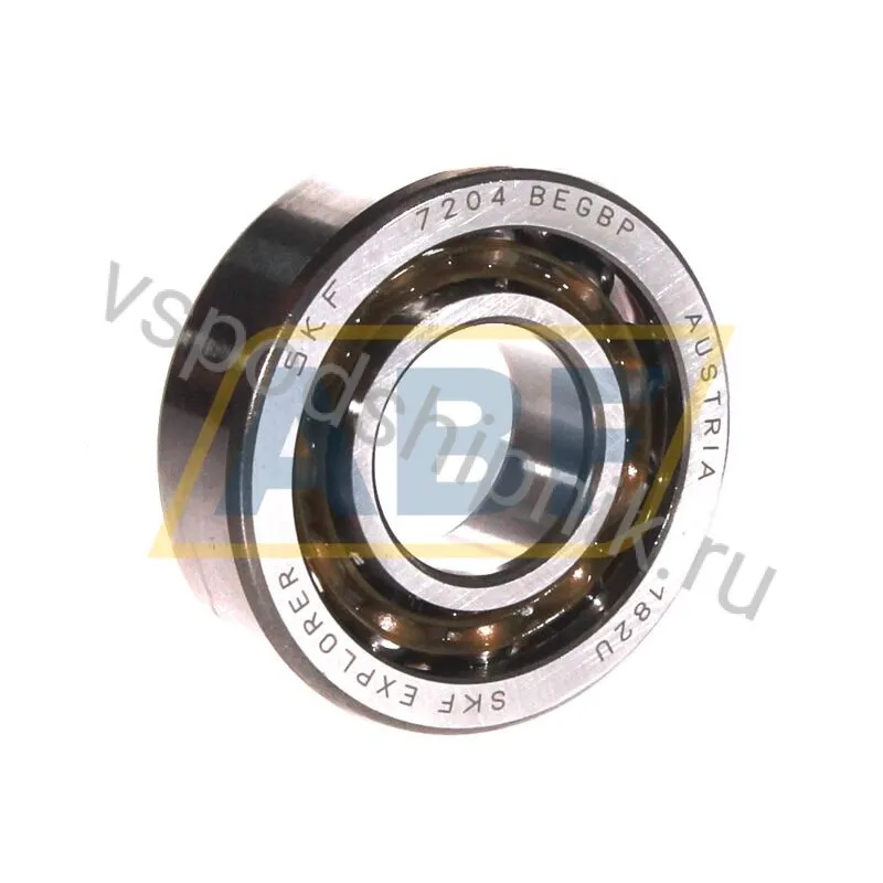 Подшипник радиально-упорный шариковый 7204BEGBP SKF 360