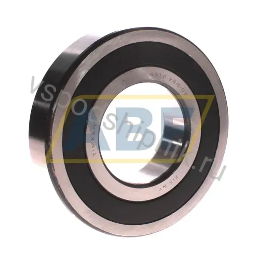 Подшипник шариковый радиальный однорядный 6315-2RS-C3 Timken 75×160×37 мм