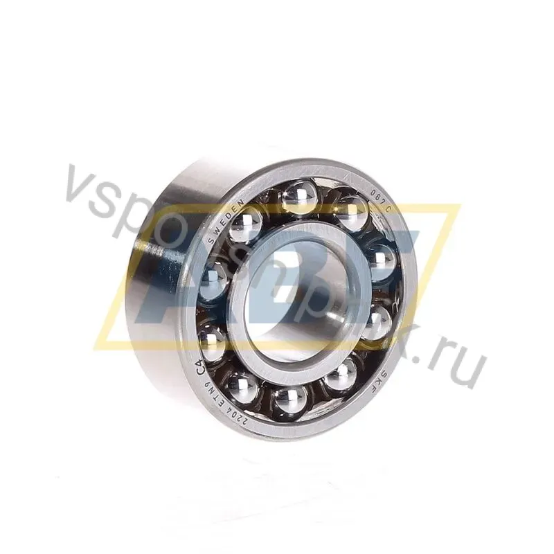 Самоустанавливающийся шариковый подшипник двухрядный 2204ETN9/C4 SKF 360