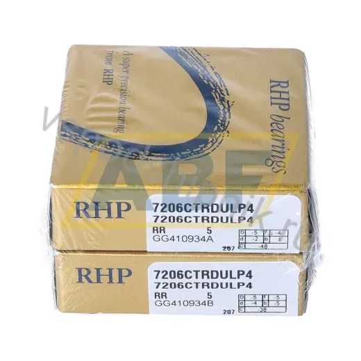Подшипник шариковый радиально-упорный однорядный 7206CTRDULP4 RHP 30×62×32 мм