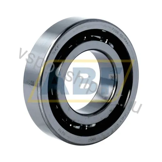 Подшипник шариковый радиально-упорный однорядный 7208CD/P4A SKF 40×80×18 мм