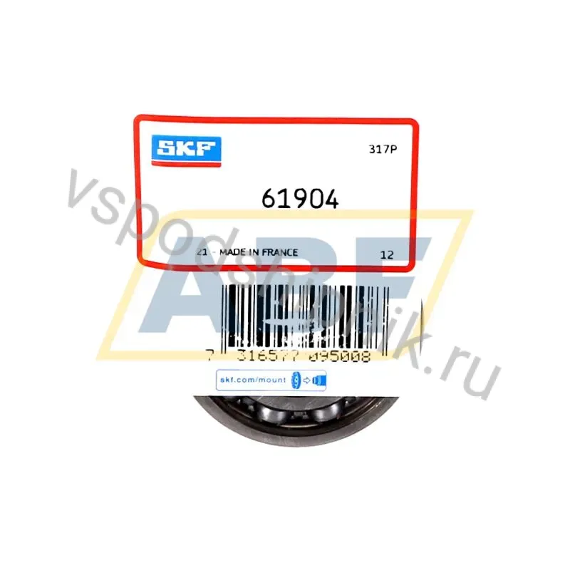 Подшипник шариковый радиальный однорядный 61904 SKF 360