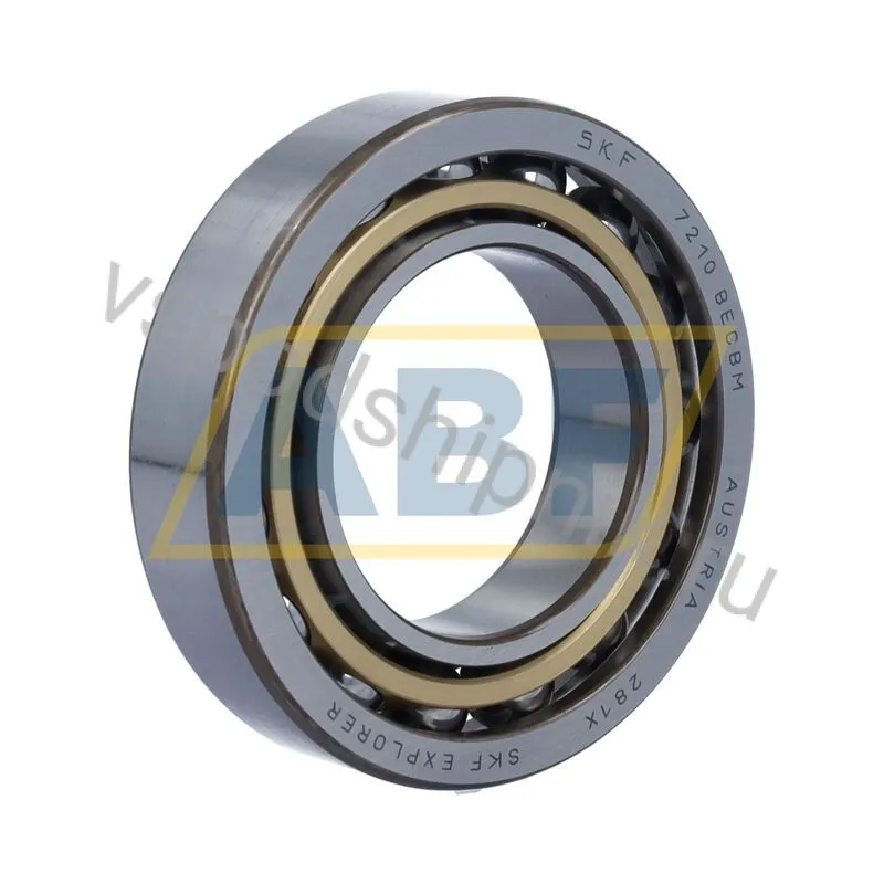 Подшипник радиально-упорный шариковый 7210BECBM SKF 360