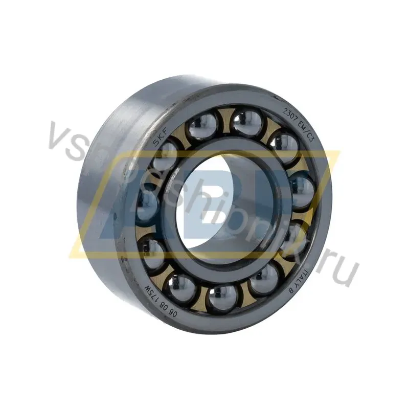 Самоустанавливающийся шариковый подшипник двухрядный 2307EM/C3 SKF 360