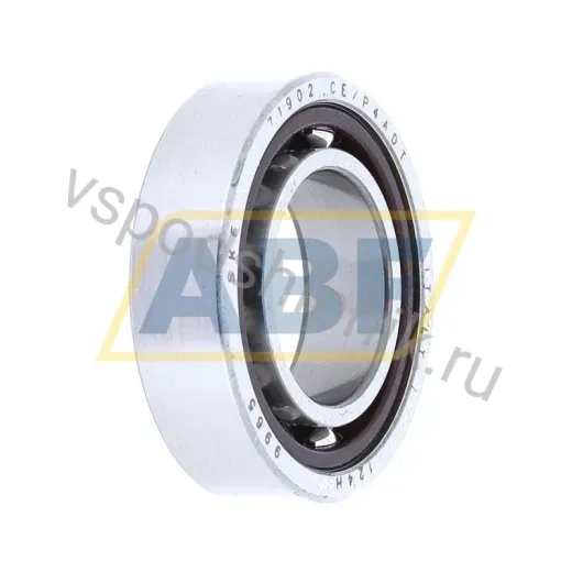 Подшипник шариковый радиально-упорный однорядный 71902CE/P4ADT SKF