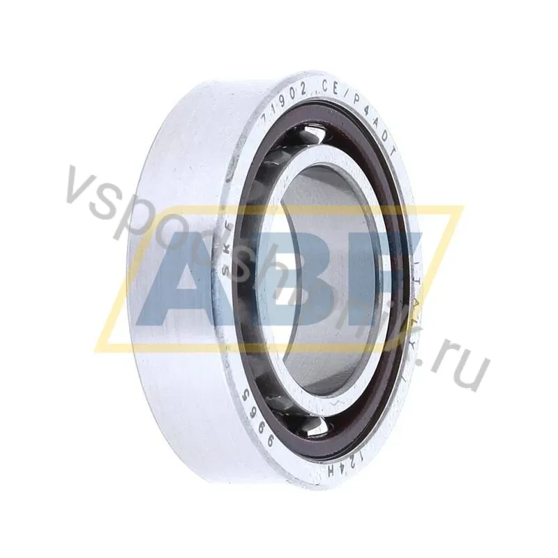 Подшипник шариковый радиально-упорный однорядный 71902CE/P4ADT SKF 360