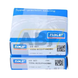 Подшипник шариковый радиально-упорный однорядный 7206ACD/P4ADBC SKF
