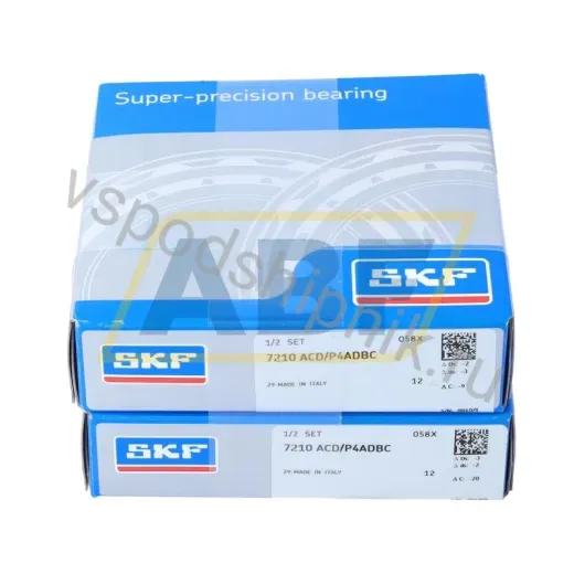 Подшипник шариковый радиально-упорный однорядный 7210ACD/P4ADBC SKF 50×90×20 мм