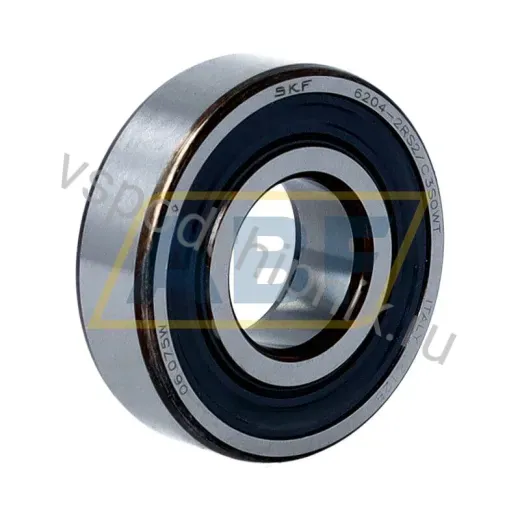 Подшипник шариковый радиальный однорядный 6204-2RS2/C3S0WT SKF