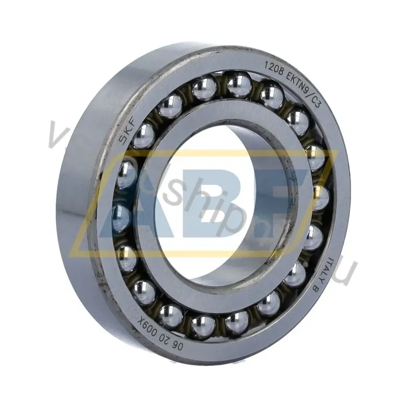Самоустанавливающийся шариковый подшипник двухрядный 1208EKTN9/C3 SKF 360