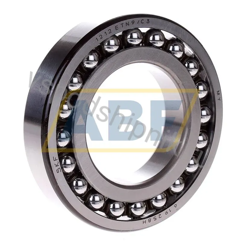 Самоустанавливающийся шариковый подшипник двухрядный 1212ETN9/C3 SKF 360