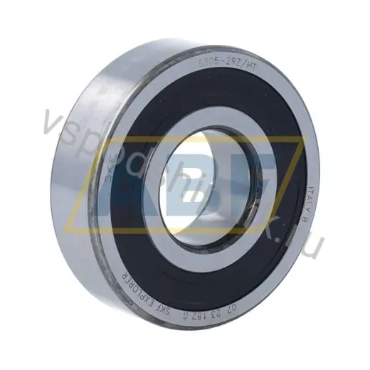 Подшипник шариковый радиальный однорядный 6305-2RZ/HT SKF
