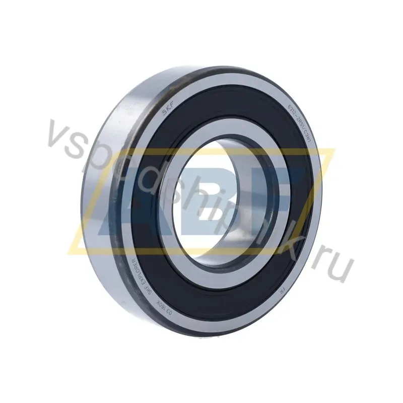 Подшипник шариковый радиальный однорядный 6312-2RS1/C3WT SKF 360