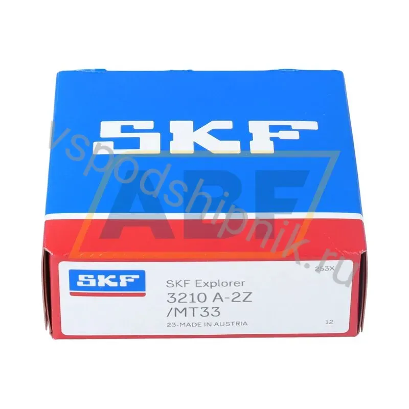 Радиально-упорный шариковый подшипник двухрядный 3210A-2Z/MT33 SKF 360