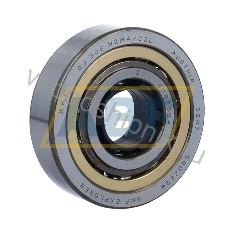 Четырёхточечный шариковый подшипник QJ306N2MA/C2L SKF 360
