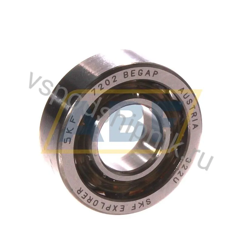 Подшипник радиально-упорный шариковый 7202BEGAP SKF 360
