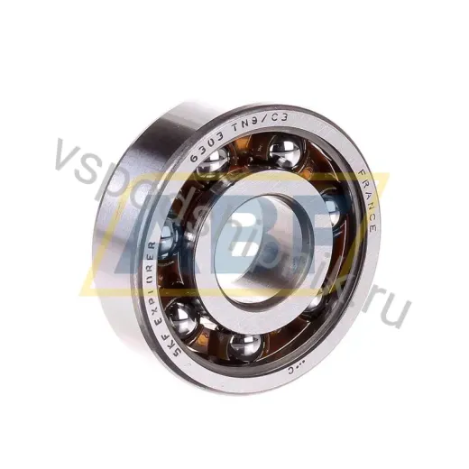 Подшипник шариковый радиальный однорядный 6303TN9/C3 SKF