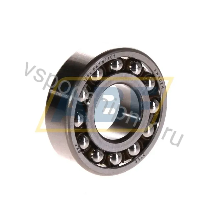 Самоустанавливающийся шариковый подшипник двухрядный 1204EKTN9/C3 SKF 360