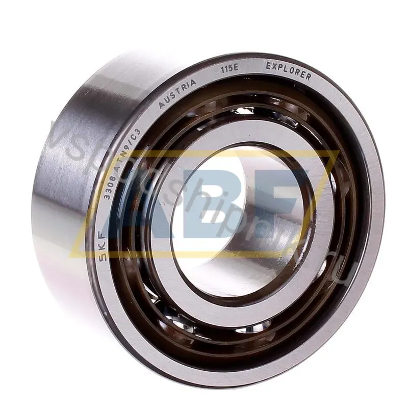 Радиально-упорный шариковый подшипник двухрядный 3308ATN9/C3 SKF 360