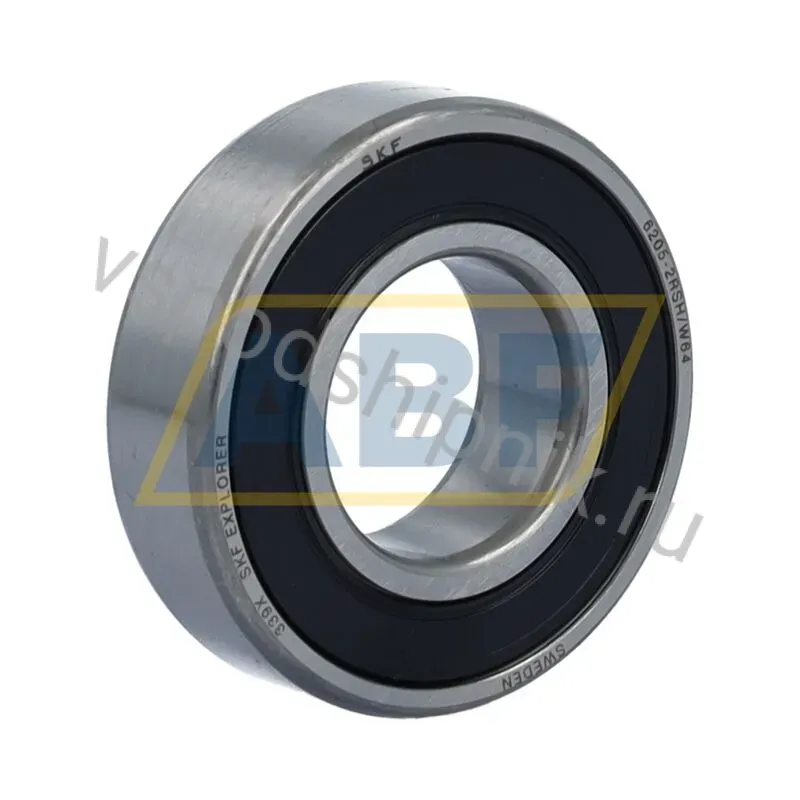 Подшипник шариковый радиальный однорядный 6205-2RSH/W64 SKF 360
