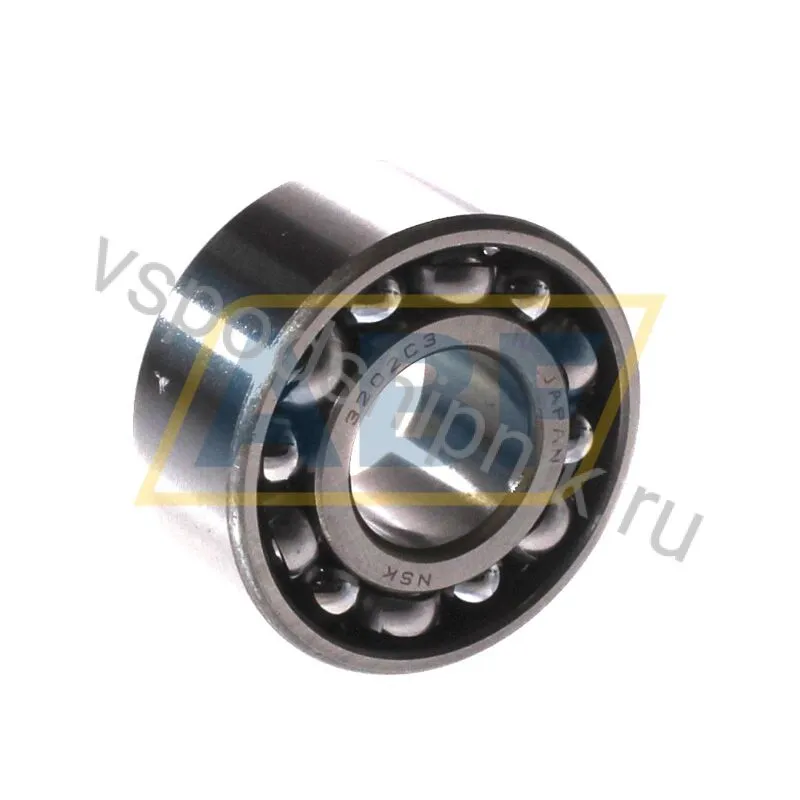 Подшипник шариковый радиально-упорный двухрядный 3202C3 NSK 360