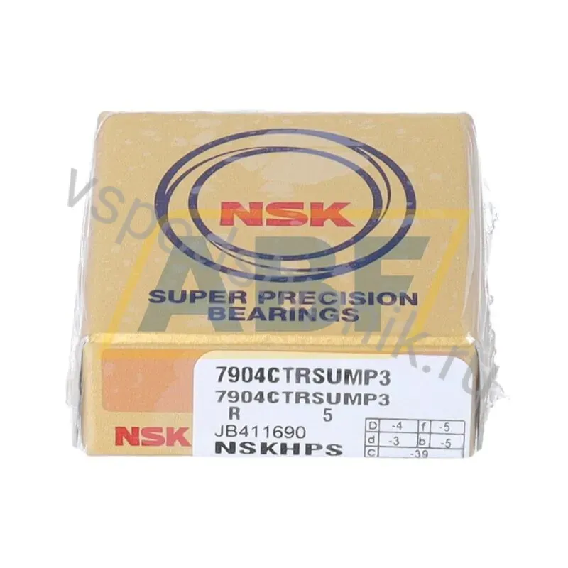 Подшипник шариковый радиально-упорный однорядный 7904CTRSUMP3 NSK 360