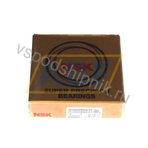 Подшипник шариковый радиально-упорный однорядный 7012A5TRSULP3 NSK