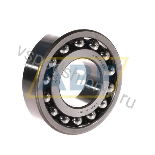 Самоустанавливающийся шариковый подшипник двухрядный 1307SK C3 NTN 35×80×21 мм