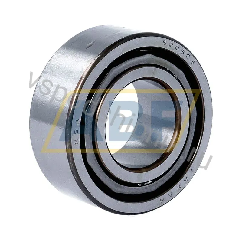Подшипник шариковый радиально-упорный двухрядный 5206C3 NSK 360